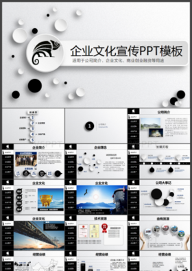 高端公司简介企业宣传推广动画PPT模板