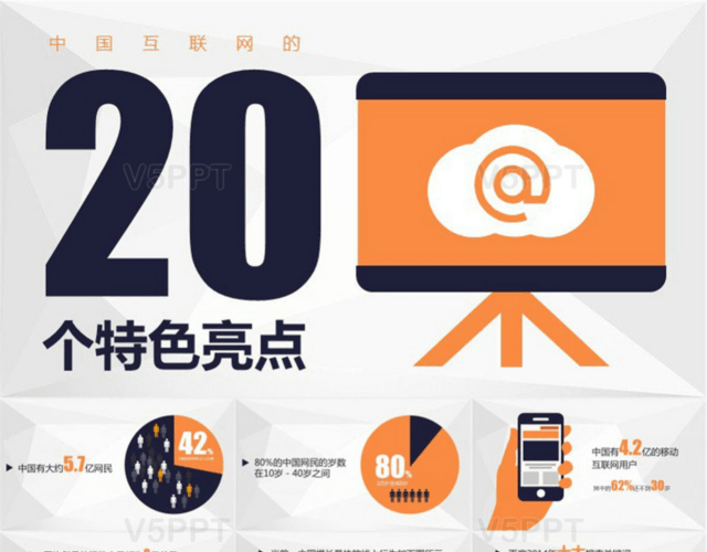 中国互联网的20个特色亮点PPT
