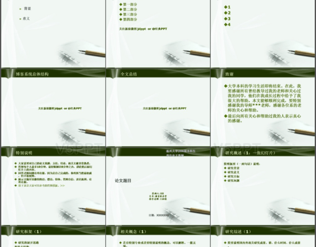 經(jīng)典個人簡潔畢業(yè)論文答辯PPT模板