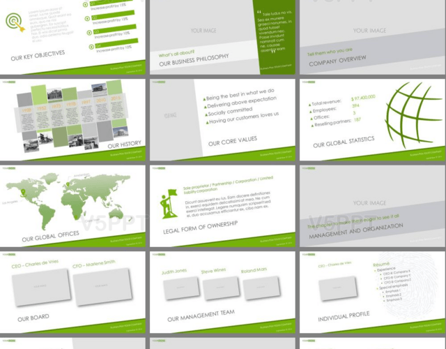 2017绿色蜂巢格子创意封面欧美商务PPT模板