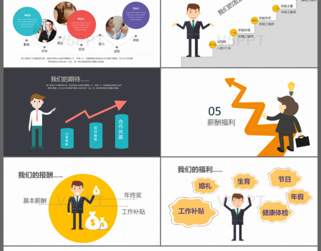 為理想而奮斗企事業(yè)校園招聘專用PPT模板