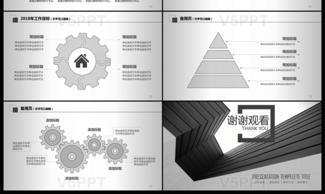 2017年工作项目年度总结报告PPT模板