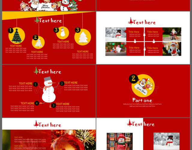 圣诞雪人圣诞营销活动策划PPT模板
