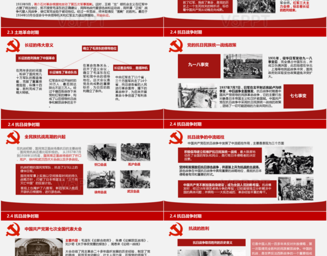 党的光辉历程主题党课党史历史课件PPT模板