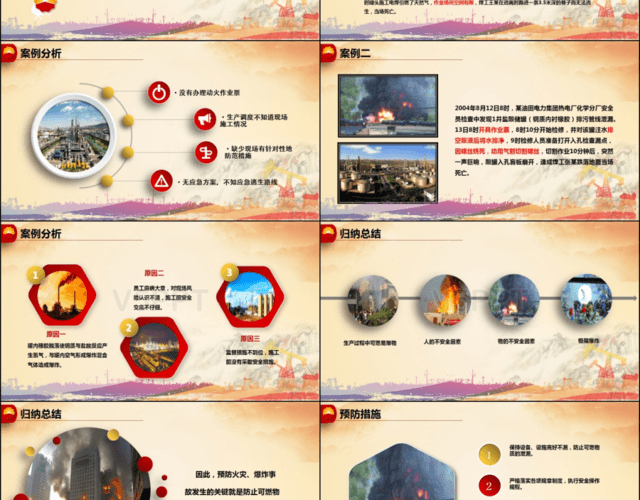 中國石油安全工作經驗分析動態PPT模板
