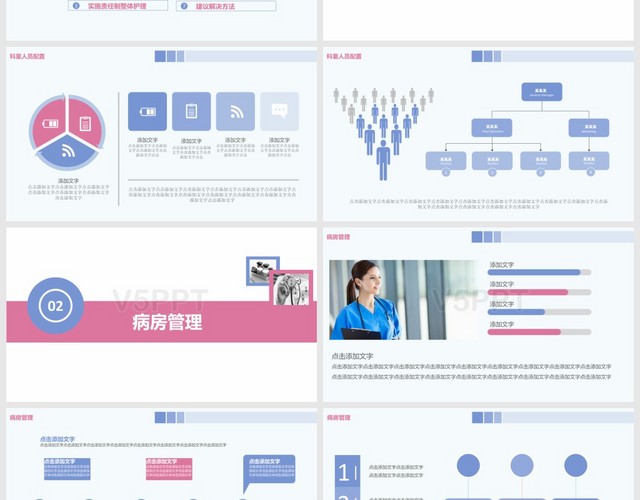 护理工作汇报PPT模板