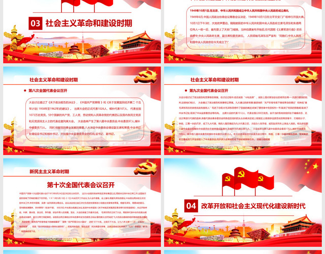 热烈庆祝中国共产党建党98周年PPT模板
