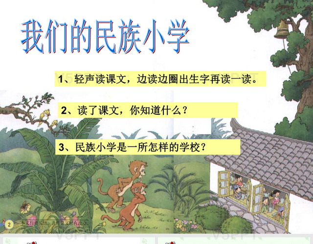 課文1、我們的民族小學(xué)PPT