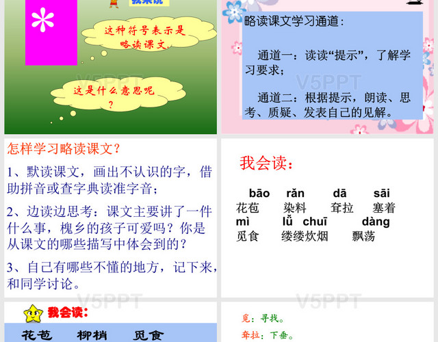 人教版三年級語文上冊第4課《槐鄉(xiāng)的孩子》PPT