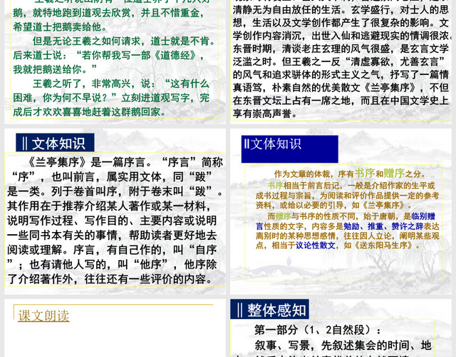 《蘭亭集序》詳細分析解析PPT