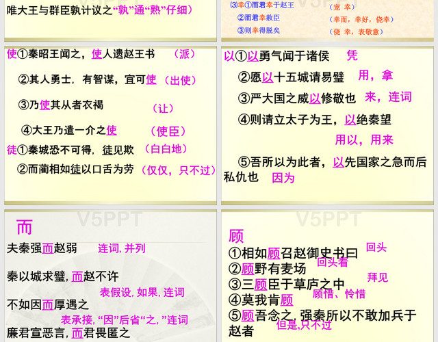 《廉頗藺相如列傳》終極版解析PPT