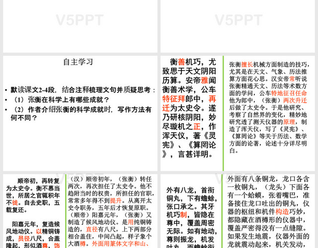 《張衡傳》優(yōu)秀課件