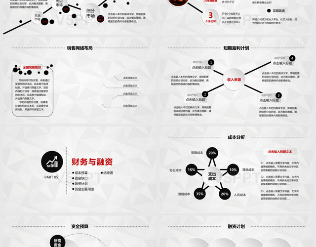 簡約創(chuàng)業(yè)融資商業(yè)計劃書——PPT模板