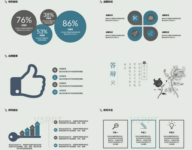 中國風(fēng)論文答辯通用——PPT