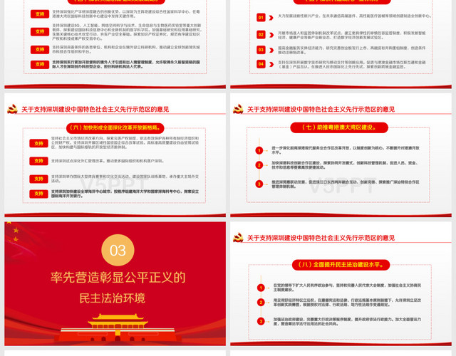 关于支持深圳建设中国特色社会主义先行示范区的意见党政党建党课PPT