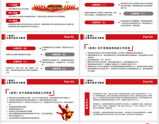 学习解读中国共产党宣传工作条例党政党建党课PPT模板
