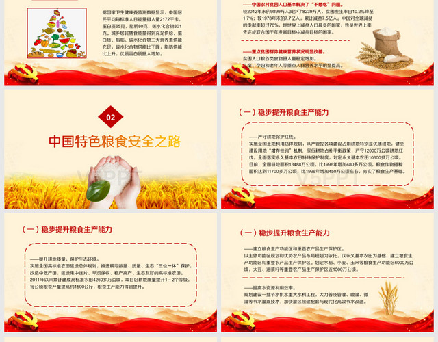 中国的粮食安全白皮书解读党建党课党政PPT模板