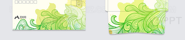 绿色科技商务风信纸设计（绿色五百商务两千什么意思)
