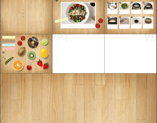 美食图片菜谱展示PPT模板