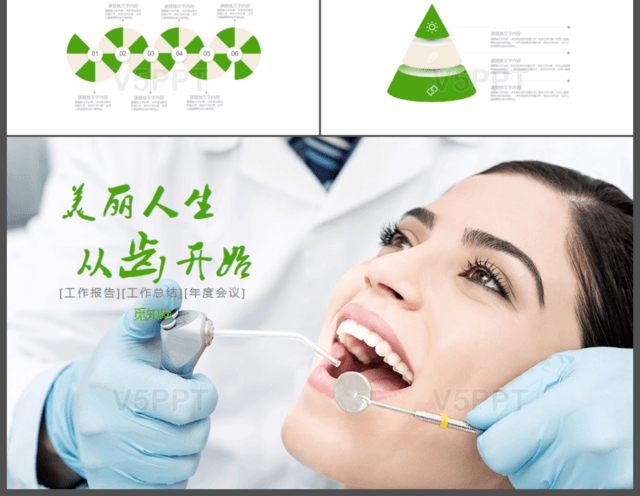 绿色口腔护理美丽人生从齿开始PPT
