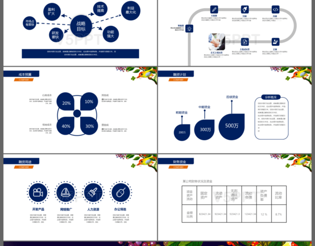 炫酷多彩框架完整公司简介企业介绍商务通用PPT模板