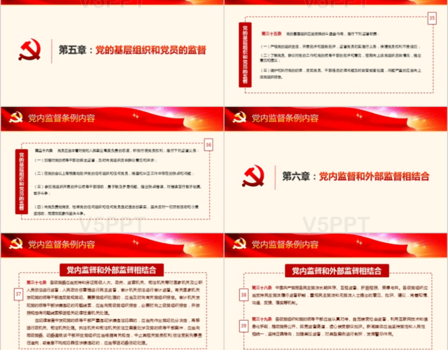 精细解读中国共产党党内监督条例PPT