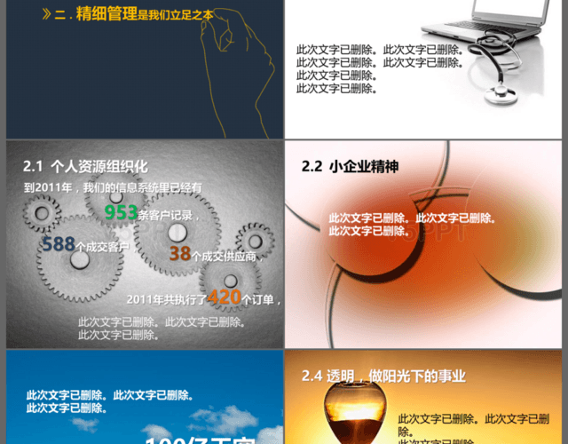 商务通用简约公司介绍商务通用PPT模板