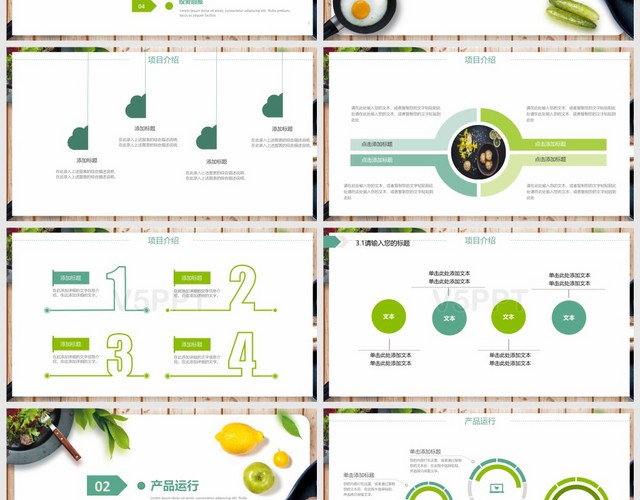 健康饮食行业产品介绍PPT模板